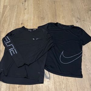 Nike Youth XL Black Long & Short Sleeve DriFit T’s